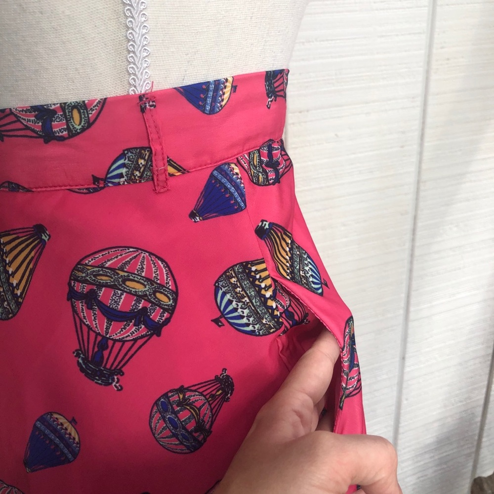ModCloth hot air balloon vibrant pink circle skirt - Picture 6 of 16